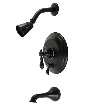 Kingston Brass KB36300ACL Single-Handle Tub and Shower Faucet, Matte Black KB36300ACL